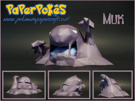 pokemon+muk+papercraft