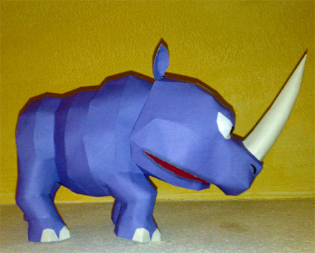 rambi+the+rhinoceros+papercraft