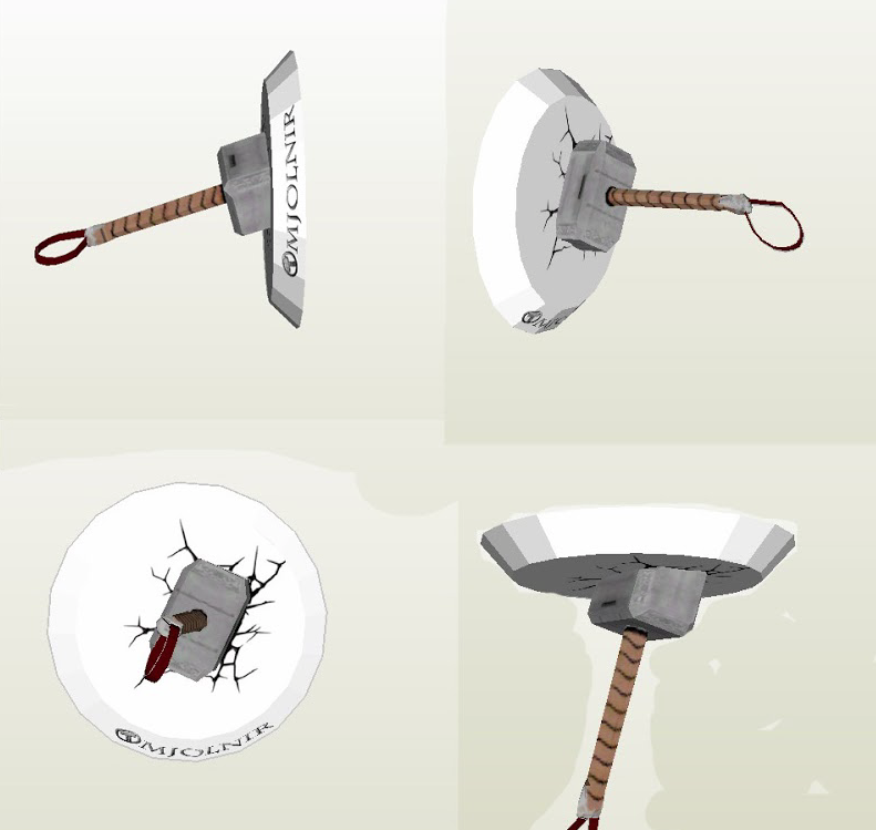 Mjolnir Papercraft
