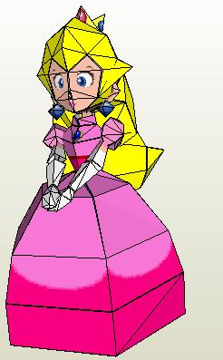 Peach Princess - Papercraft Gratis - Papercraft Gratis