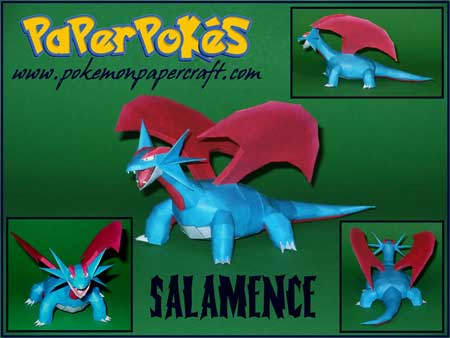 Salamence papercraft