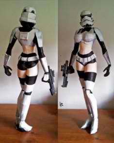 Trooper Girl papercraft