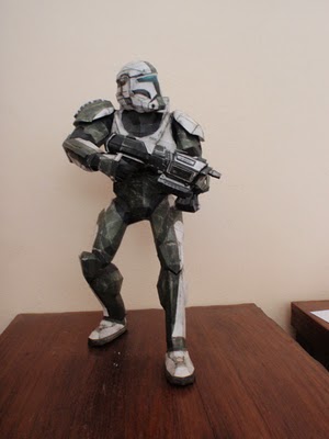 Star Wars clone trooper papercraft