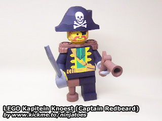 Pirata Barbaroja de lego papercraft