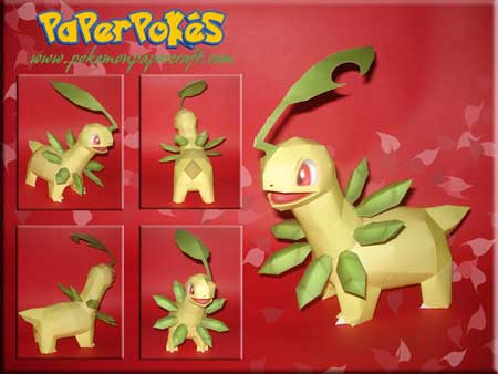 bayleef papercraft