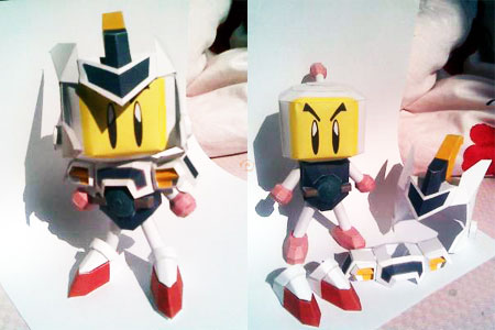 bomberman papercraft