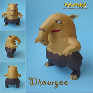 Drowzee papercraft