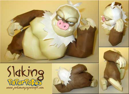 Slaking papercraft