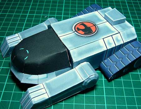 tanque felino papercraft