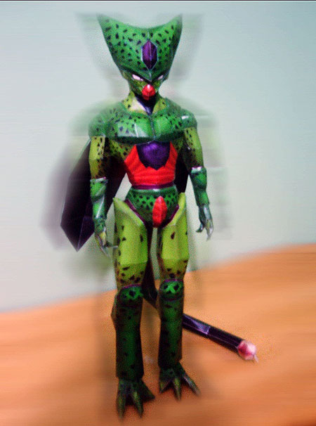 dragon+ball+z+imperfect+cell+papercraft