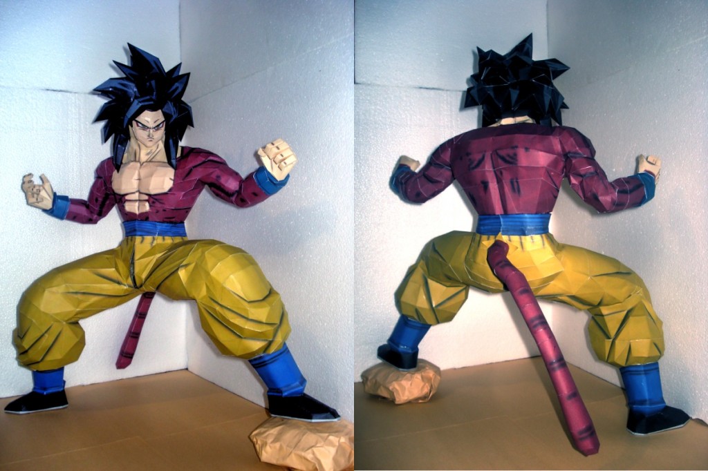 Dragon-Ball-Goku-Supersaiyajin-4-Papercraft
