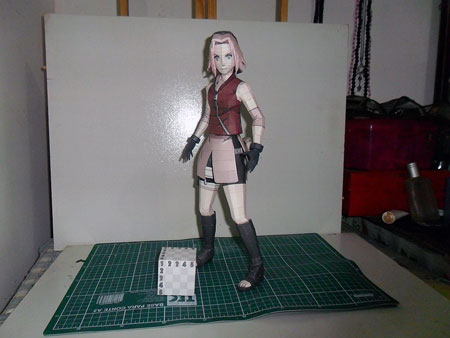 naruto+sakura+papercraft