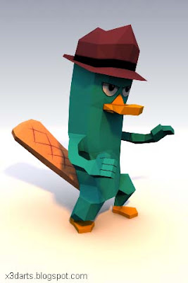 perry the platypus papercraft