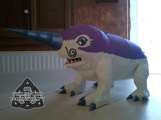Digimon Drimogemon Papercraft