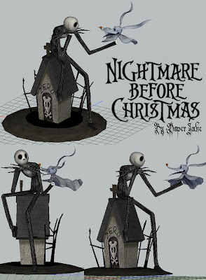 Nightmare Before Christmas Diorama Papercraft
