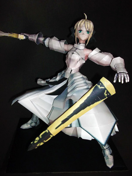fate+stay+night+saber+lily+papercraft