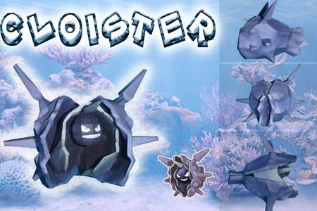 pokemon+cloyster+papercraft