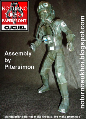 star wars tie pilot papercraft