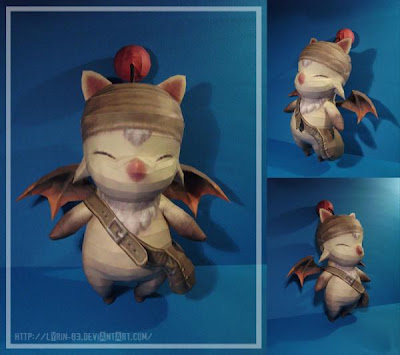 Final Fantasy Moogle Papercraft