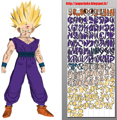 Life Size Super Saiyan Gohan Papercraft