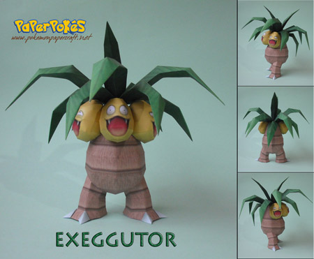 pokemon+exeggutor+papercraft