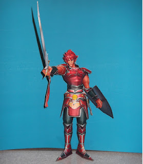 warrior of light papercraft