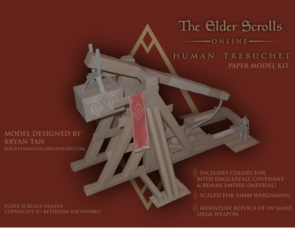 Elder Scrolls HumanTrebuchet Papercraft