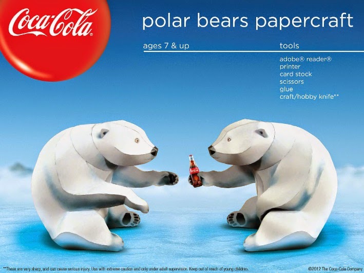 Coca-Cola Polar Bears Papercraft