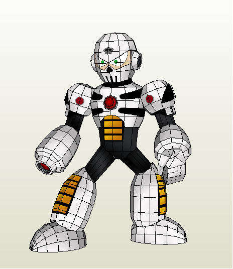 Mega Man - Skull Man Papercraft