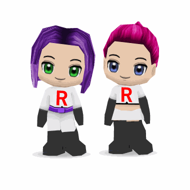 Chibi-Team-Rocket-Paper-Toys