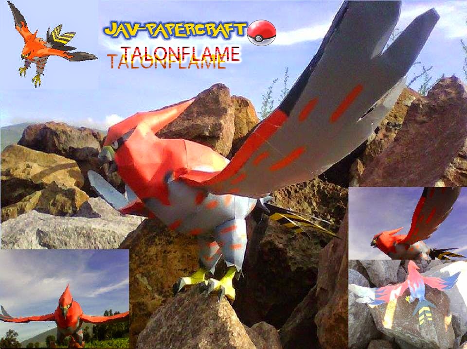 Pokemon Talonflame Papercraft