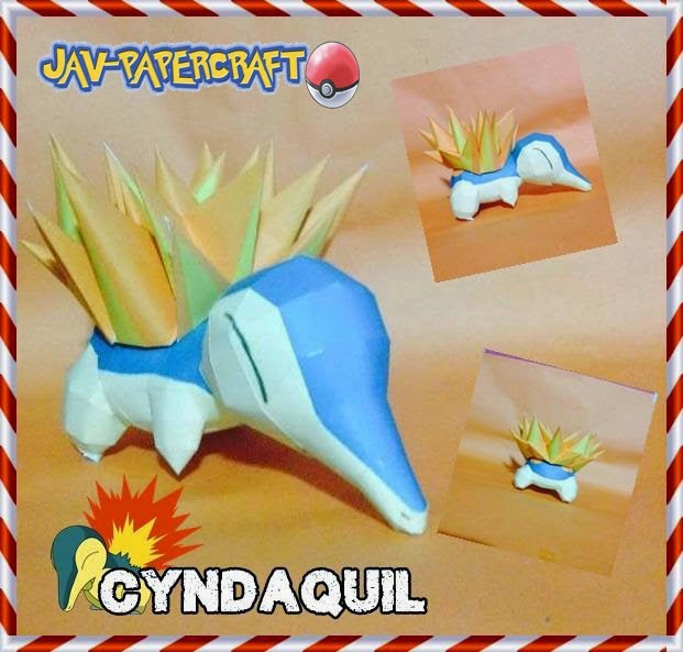 Pokemon Cyndaquil Papercraft