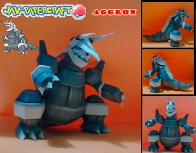 Pokemon Aggron Papercraft