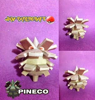 Pokemon Pineco Papercraft