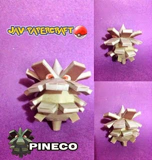 Pokemon Pineco Papercraft