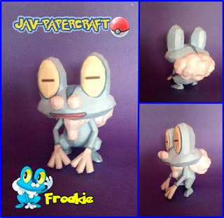 Pokemon Froakie Papercraft