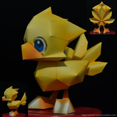 Chocobo-Dungeon-Papercraft