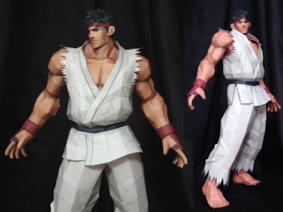 Streetfighter-Ryu-Papercraft