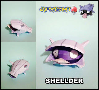 Pokemon Shellder Papercraft