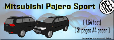Mitsubishi Pajero Sport Papercraft