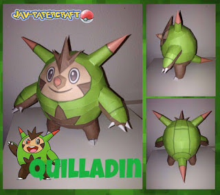 Pokemon Quilladin Papercraft