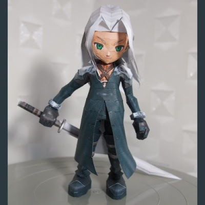 Chibi-Sephiroth-Papercraft