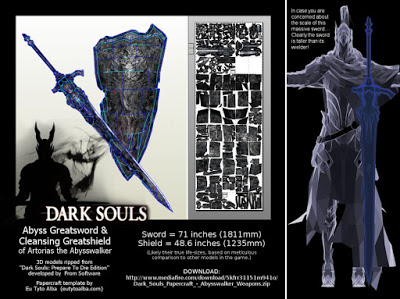 Dark Souls - Abysswalker Greatsword & Cleansing Greatshield Papercraft