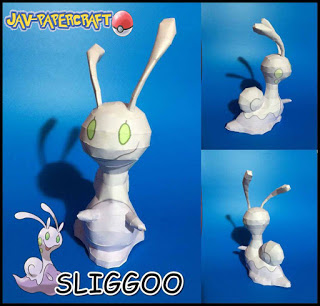 Pokemon Sliggoo Papercraft