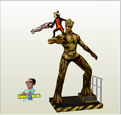 Groot y Rocket