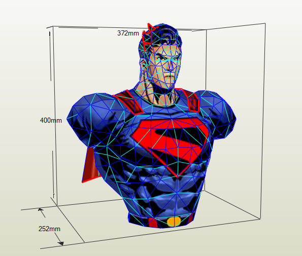 Superman papercraft