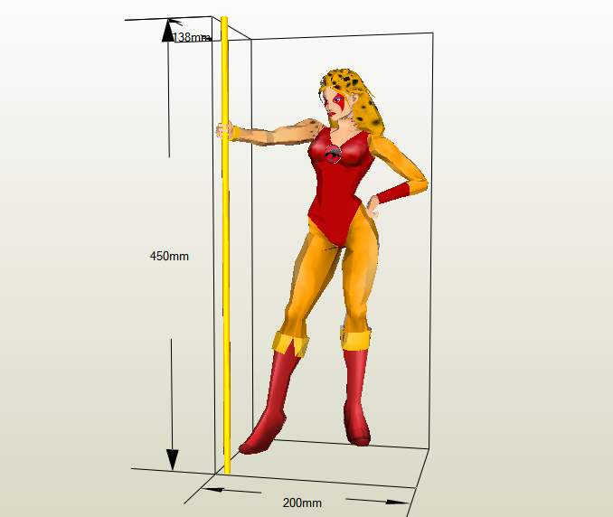 Cheetara papercraft