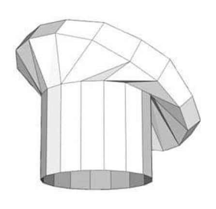 Gorro cheff papercraft