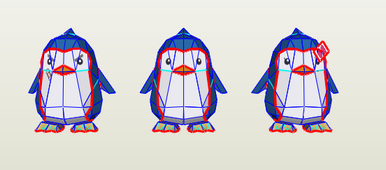 Pingüinos papercraft