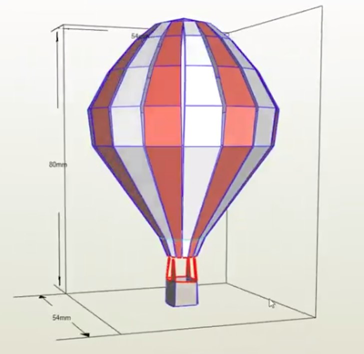 Globo Aerostático papercraft
